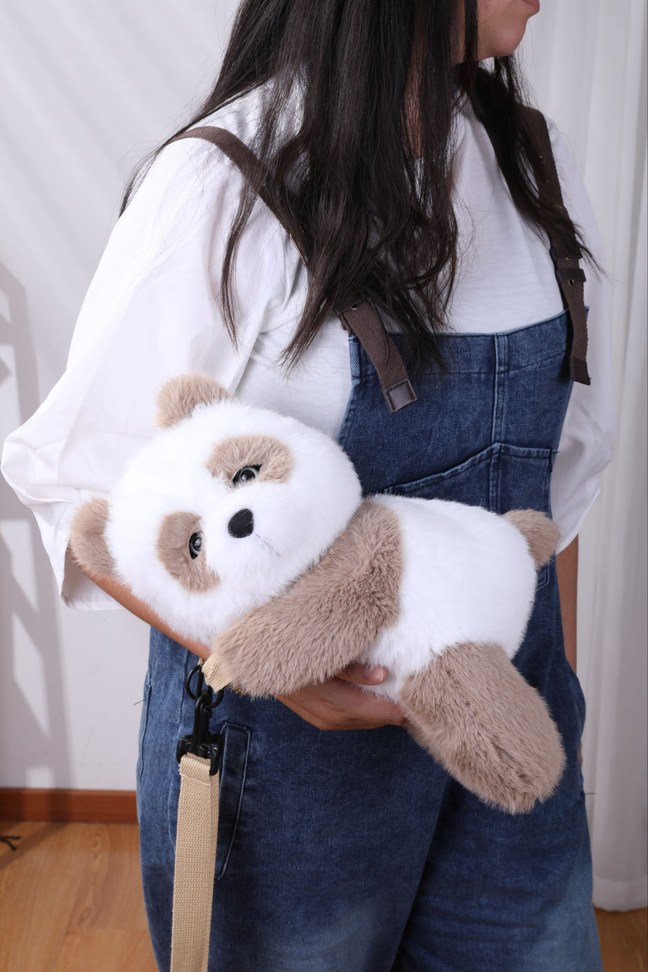 Peluche Panda Interactive - Peluche Bébé Panda 40 cm à Câliner et Fait des sons