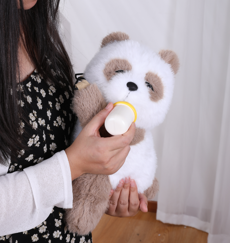 Peluche Panda Interactive - Peluche Bébé Panda 40 cm à Câliner et Fait des sons